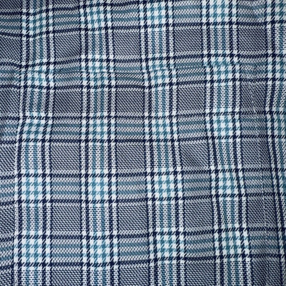 Peter Millar Long‎ Sleeve Button Shirt Mens Large Houndstooth Plaid - Picture 4 of 9